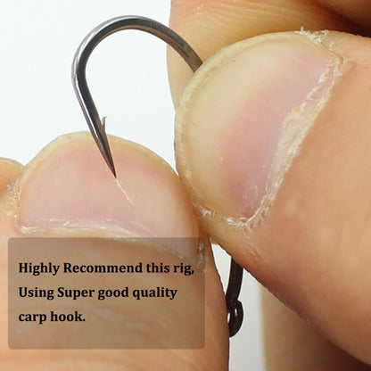 Ready Tie Carp Fishing Hair Rigs Terminal Tackle Link Hook Fishing Chod Loop Swivel Accessories Fishing Leadcore Multisize Hooks