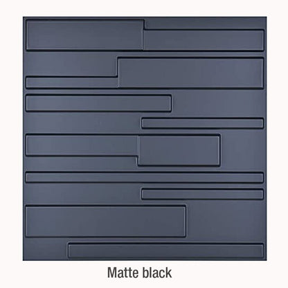 9.8ft/3m 12pcs 50x50cm 3D Wall Sticker Decor Blinds Line Living Room Wallpaper Mural Waterproof 3D Wall Panel Bathroom Kitchen