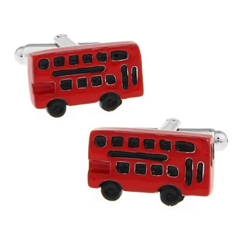 28 Styles Option New Arrival Men's Fashion Cufflinks Red Color Novelty Fire Engine Design Cuff Links retail