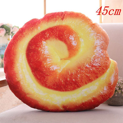 Creative Simulational Plush Bread Burger Shape Pillow Funny Food Nap Pillow and Cushion Kids Toy Birthday