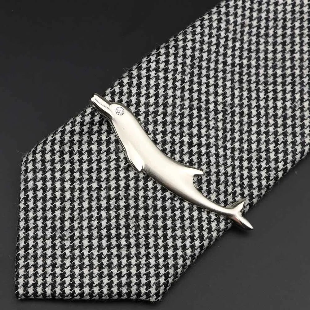 1 Piece Chrome Stainless Glasses Car Airplane Fork Spoon Shape Metal Tie Clip for Men Necktie Clips Pin for Mens