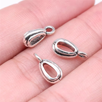 20pcs Connector Charms Bail Beads Antique Silver Color Bail Beads Charms Jewelry Findings DIY Bail Beads Charms Connector