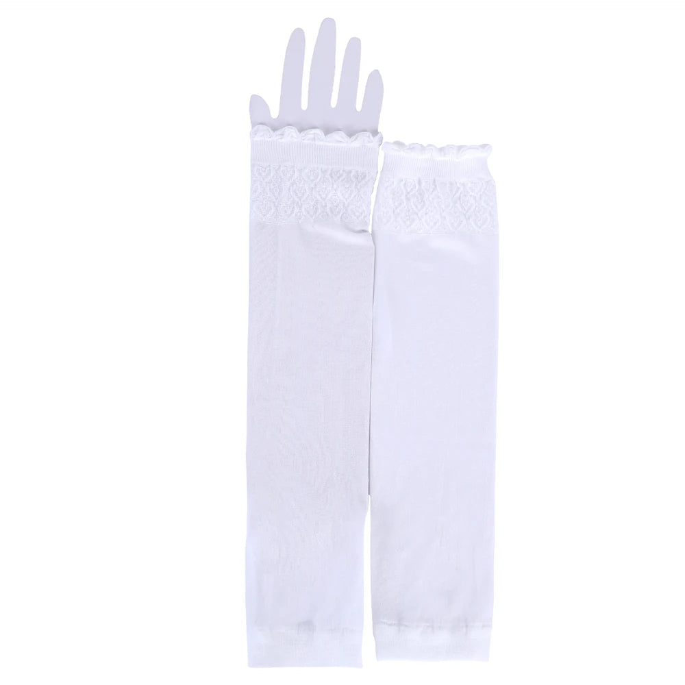 Islamic Muslim Sleeves Gloves Arm Cover Hijab Stretchy Fabric Arab Sleeves New Elastic Sun Protection Arm Warmer Middle East