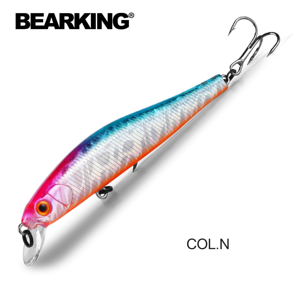 BEARKING 9cm 10g Hot Fishing Gear Shone SP Lures Minnow Crank ,Tungsten Magnet Weight System Wobbler Bait Isca Artificial