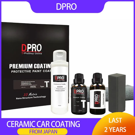 Dpro 9H Graphene Coating Ceramic Car Coating T Set Nano Coats Liquid Glass Anti-Scratch Car Polish Ceramic Coat for 2 Cars