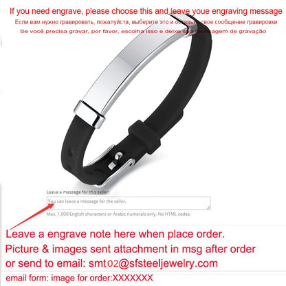 Personalized Rubber Silicone Bracelet ID Kids Baby Bracelet Bangle Adjustable Slide Custom Name for Children Women Men Boy