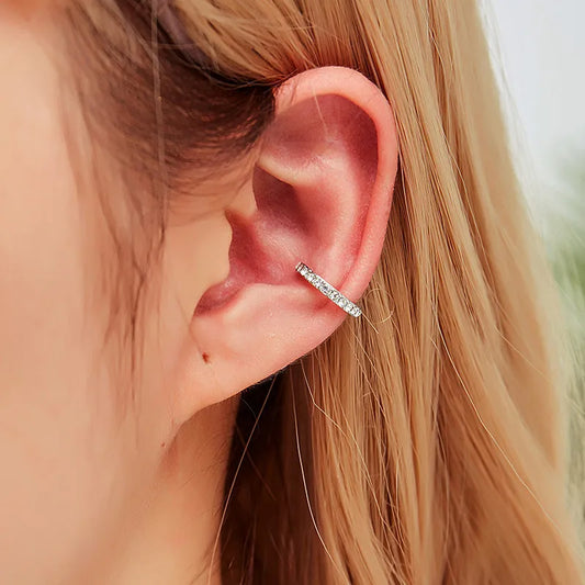 Modyle Vintage Clip on Earrings Crystal Ear Cuff Non Pierced Earrings Nose Ring New Women Earrings Punk Rock Earcuff