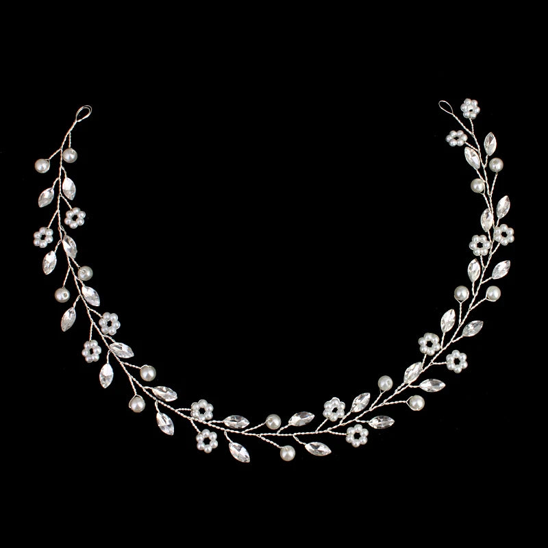 Miallo Classic Crystal Wedding Hair Vine Bridal Hair Jewelry Accessories Headpieces Women Headbands Princess Tiaras and Crowns