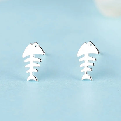 Newest 925 Sterling Silver Needle Women's Jewelry Cute Chic Stud Earrings for School Girls Kids Lady Birthday S925 Stamp
