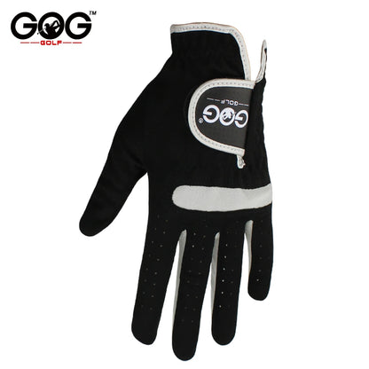 Pack of 10 PCS Men's Golf Gloves Breathable Black Soft Fabric Brand GOG Golf Glove Left Hand Drop Ship