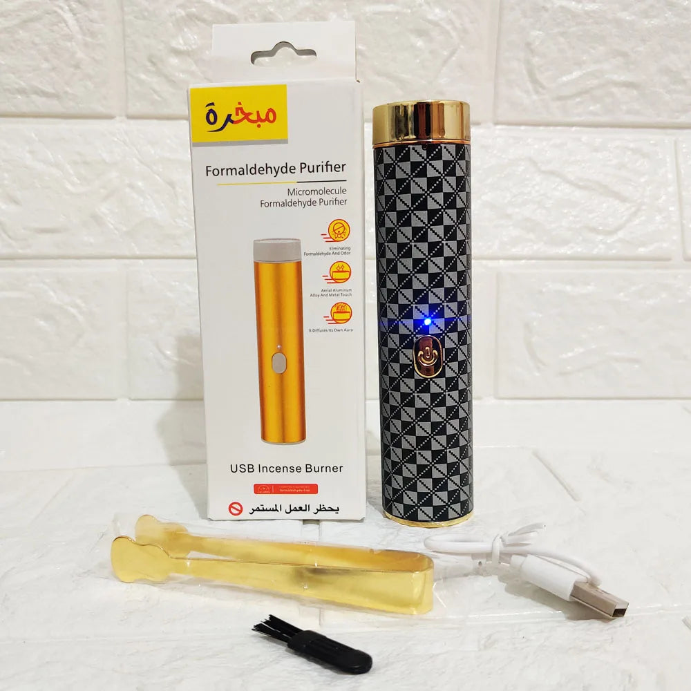 Portable Electric Incense Burner, Arabic Car Burner, USB Power, Ramadan, Muslim, Mini