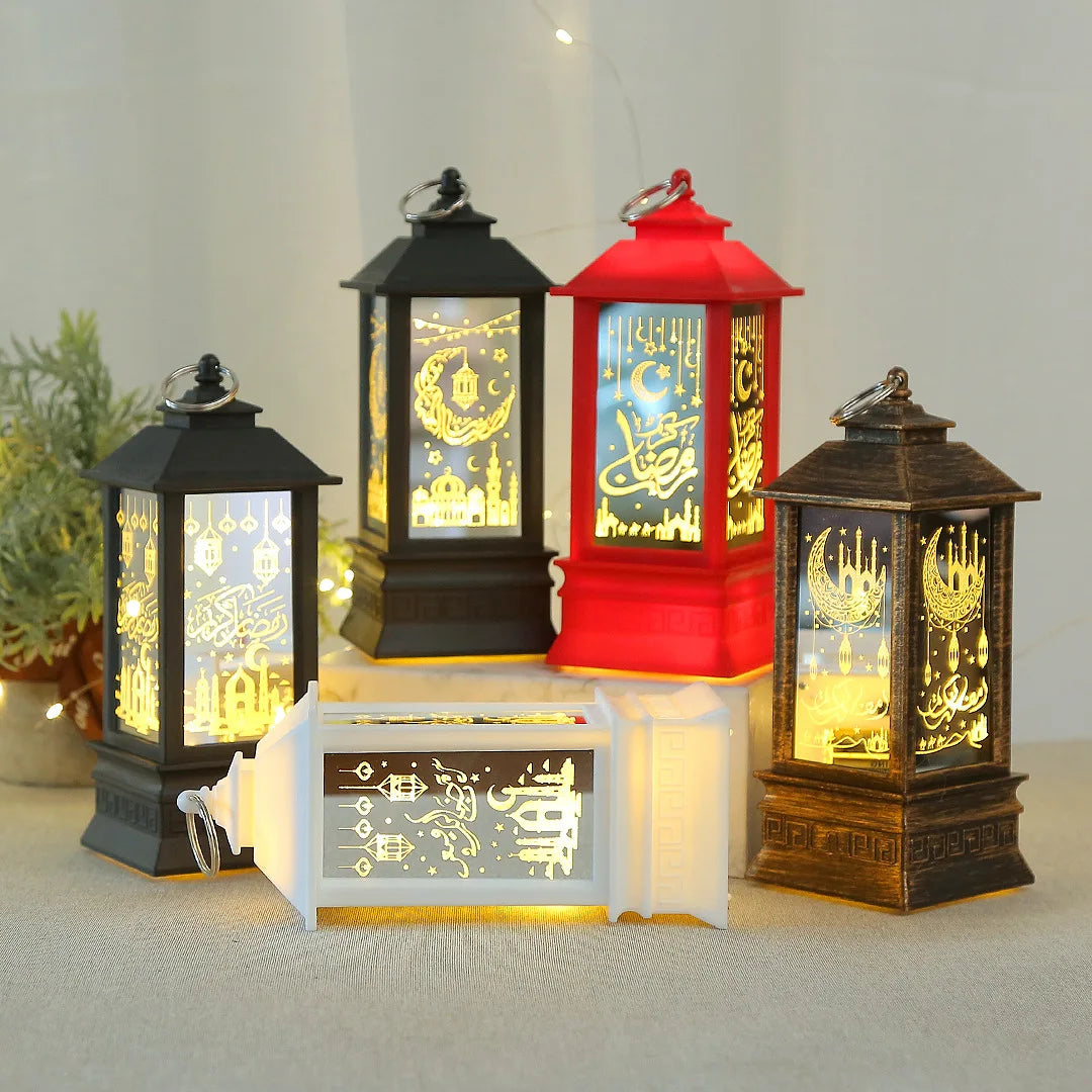 EID Mubarak LED Wind Lights Ramadan Decoration for Islamic Muslim Home Festival Party Decor Ramadan Kareem Eid Al Adha