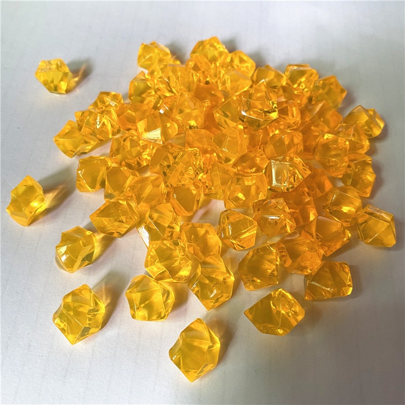 50PCS 14*11mm Acrylic Transparent Pawn Irregular Diamond Stone Chessman Game Pieces for Board Games Accessories 22 Colors