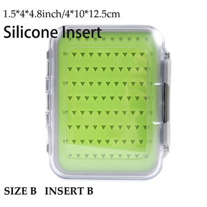 Maximumcatch Fly Box Waterproof Slit Foam High Density 4 Size Fly Fishing Tackle Box