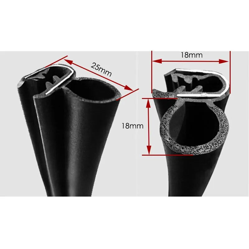 Automotive Car Front Rear Door Frame Trunk Rubber Seal Trim Strips Doors Edge Guard Buffers
