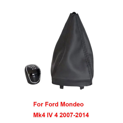 5/ 6 Speed Gear Shift Knob With Leather Boot for Ford Focus MK2 II FL 2005 2006 2007 2008 2009 2010 2011 2012 2013 2014