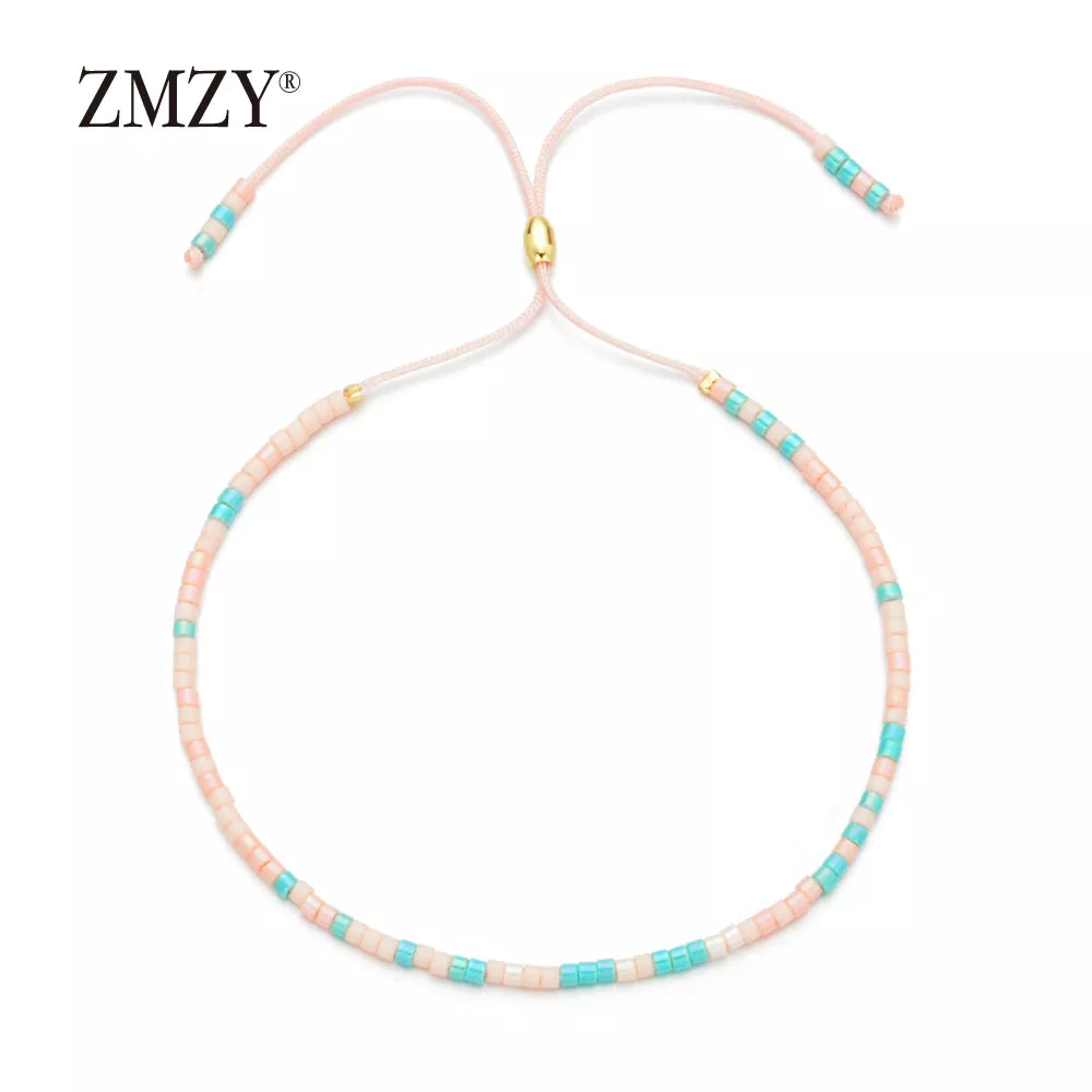 ZMZY Boho Style Miyuki Delica Seed Beads Bracelets for Women Friendship Bracelet Jewelry Colorful Charm Bracelet Femme Handmade