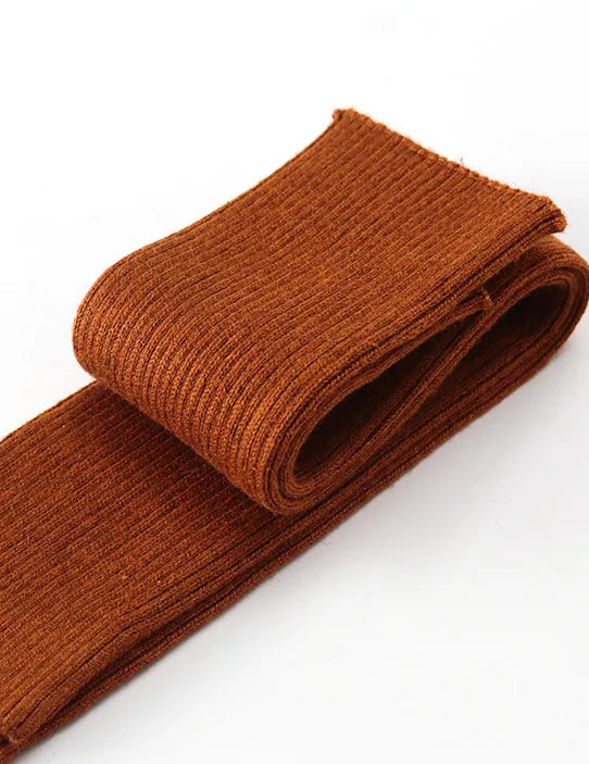Sparsil Women Winter Arm Warmers Cashmere Fingerless Long Gloves Solid Warm Mittens Elbow Thread Knitted Sleeves 50cm Glove