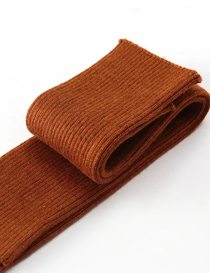 Sparsil Women Winter Arm Warmers Cashmere Fingerless Long Gloves Solid Warm Mittens Elbow Thread Knitted Sleeves 50cm Glove