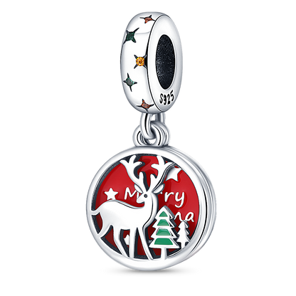 Christmas Plata De Ley 925 New in Red Socks Santa Charm Christmas Tree Beads for Pandora 925 Bracelet Necklace Christmas Jewelry