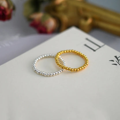 ASHIQI 3-4mm Mini Small Natural Freshwater Pearl Couple Rings Real 925 Sterling Silver Jewelry for Women