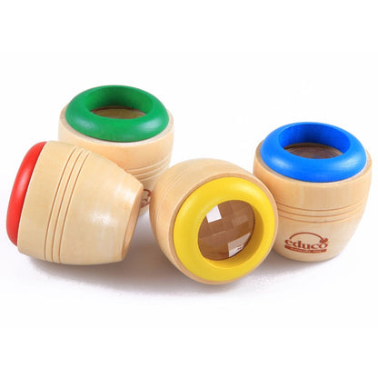 1Pcs Kids Toys Magic Kaleidoscope Wooden Baby Montessori Early Educaional Puzzle Random Color Birthday