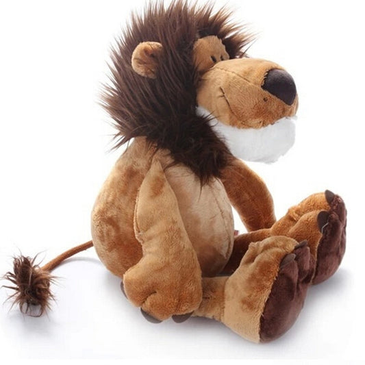 25CM Popular Lion Elephant Giraffe Monkey Stuffed Plush Doll Jungle Series Stuffed Animal Toys for Kids Children
