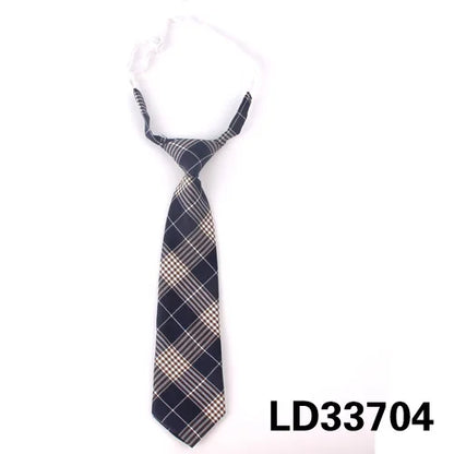 Fashion Women Neck Tie for Christmas Cotton Boys Girls Ties Slim Plaid Necktie for Casual Novelty Tie Rubber Neckties