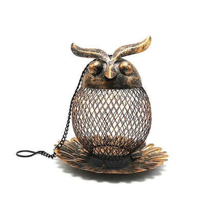 New Outdoor Courtyard Iron Owl Hummingbird Feeder Hummingbird Feeder Hummingbird Feeder