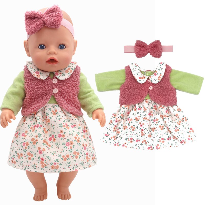 Dolls Out Going Carry Bag Doll Accessory for 43cm Baby New Born Doll Girl for 18 Inch Doll Bag Doll Clothes