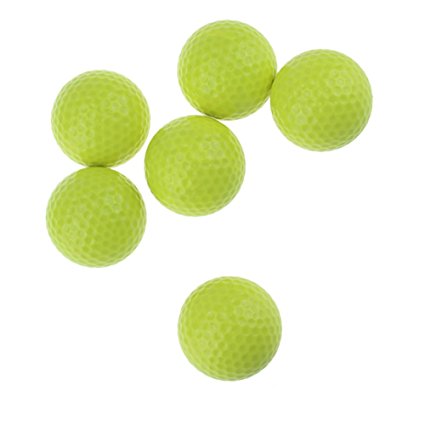 CRESTGOLF 6pcs/Pack Colorful Mini Golf Balls Two Piece Golf Practice Balls Training Golf Pelotas