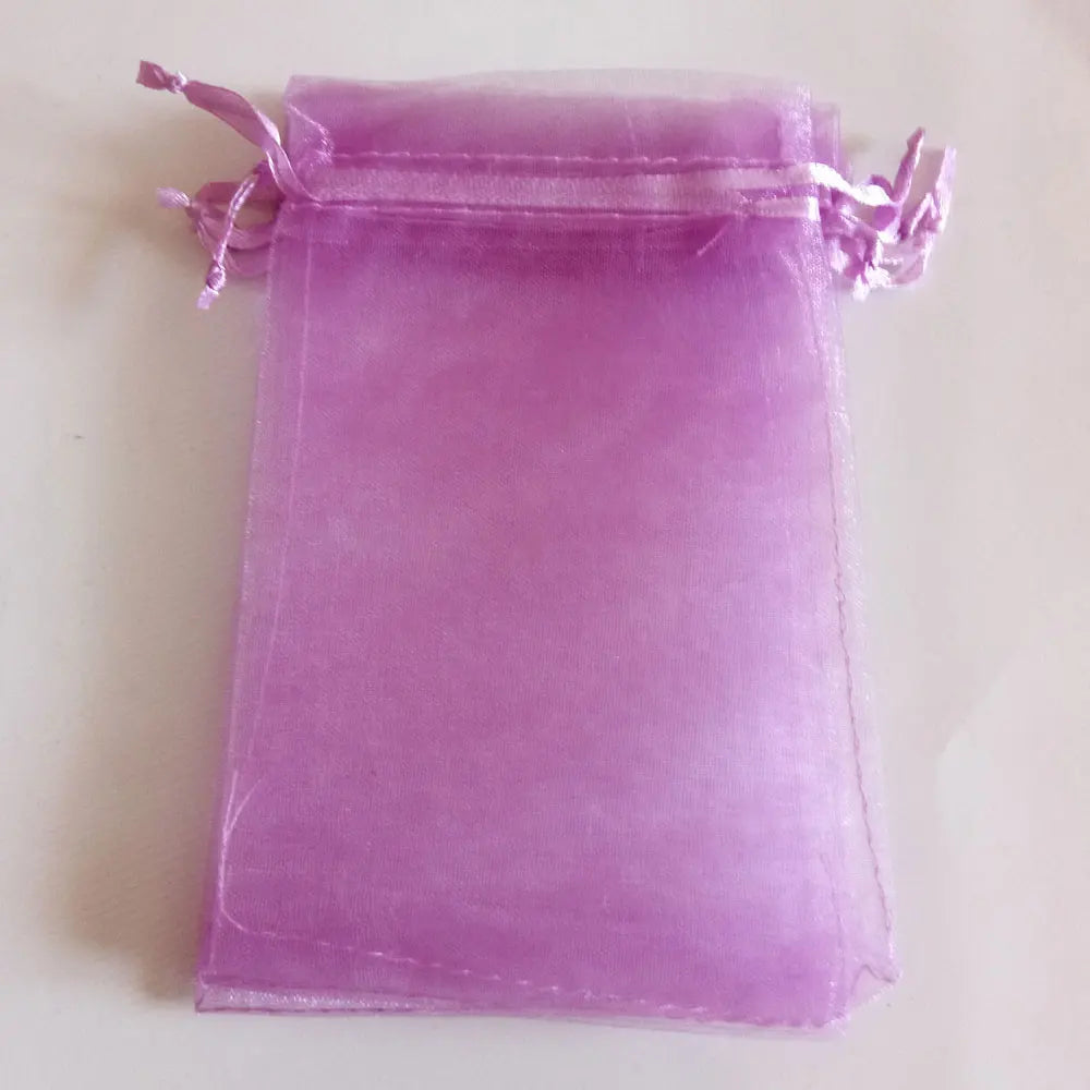 100pcs/Lot 5x7/7x9/10x15cm Organza Jewelry Bags Pouch Organza Drawstring Bag Jewelry Packaging for Jewelry Pouches Jewellery Bag