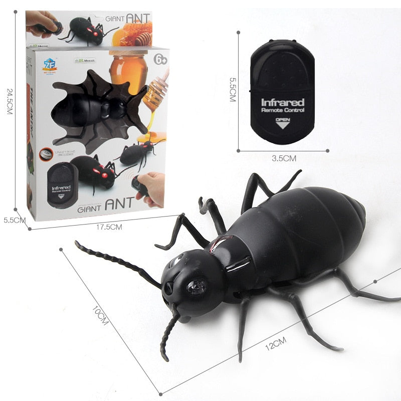 Infrared RC Remote Control Animal Insect Toy Smart Cockroach Spider Ant Insect Scary Trick Halloween Toy Christmas Kids