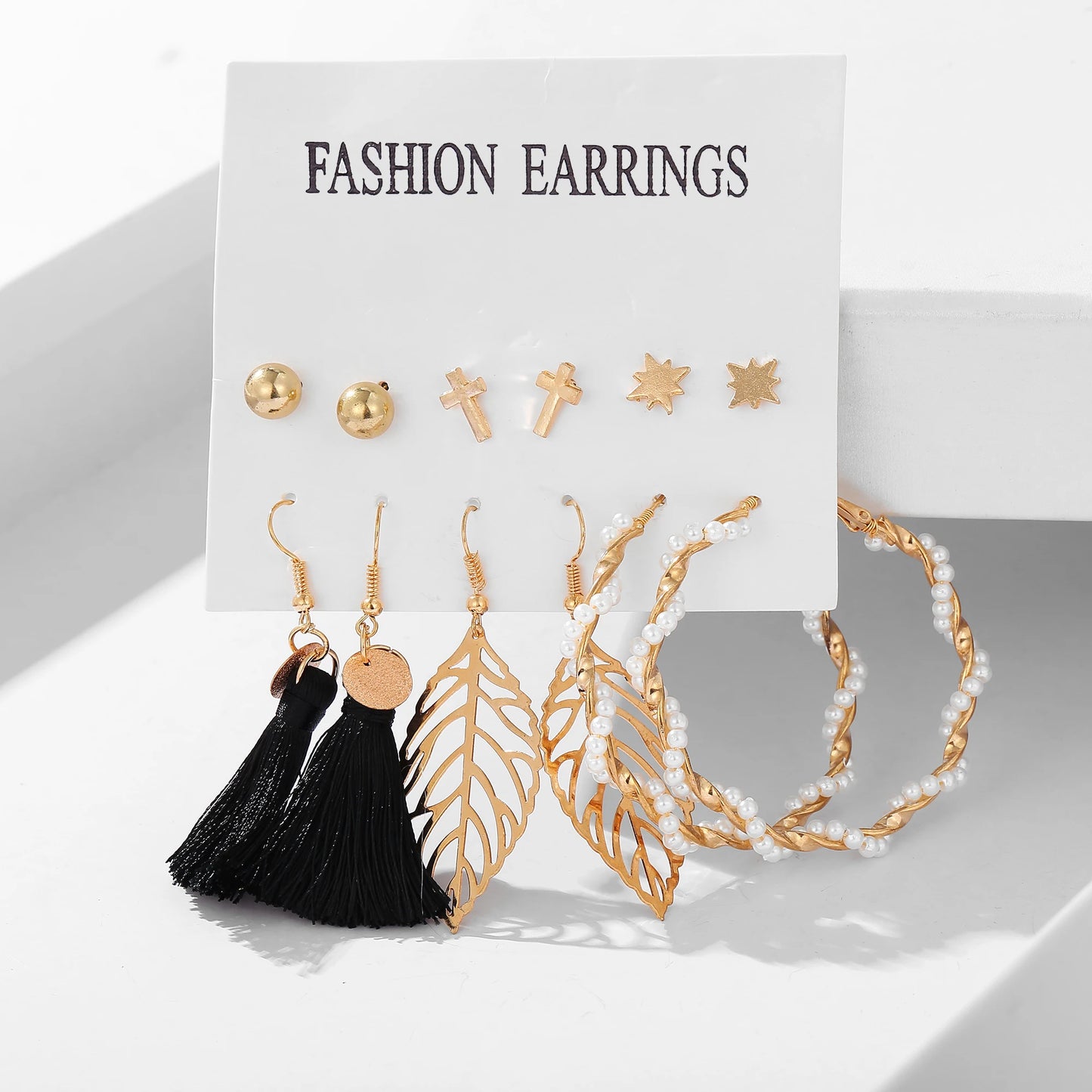 17KM Vintage Tassel Acrylic Earrings for Women Bohemian Earrings Set Big Dangle Drop Earring 2020 Brincos Female Jewelry