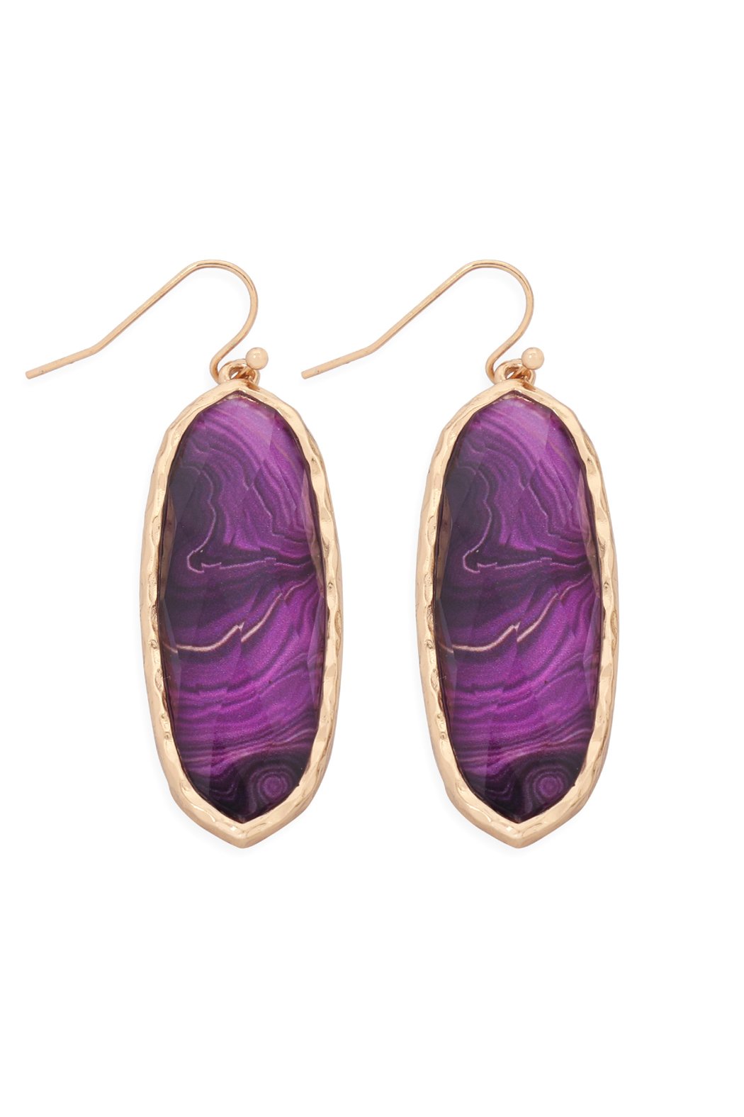 Ae0341 - Printed Epoxy Earrings