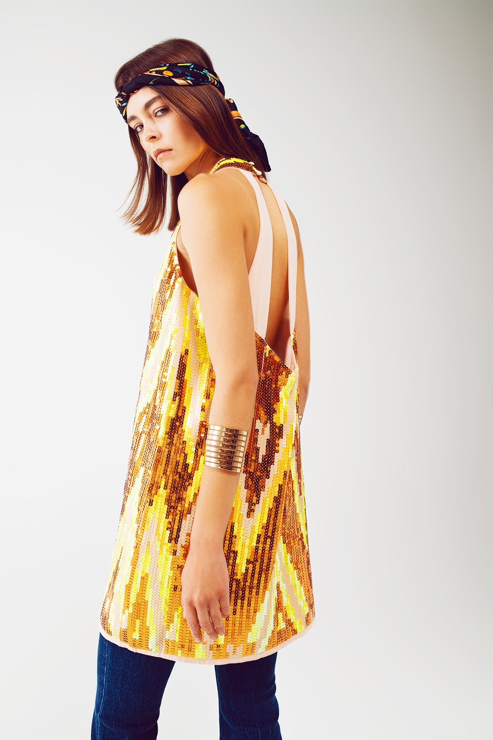 Party Mini Dress With Sequins