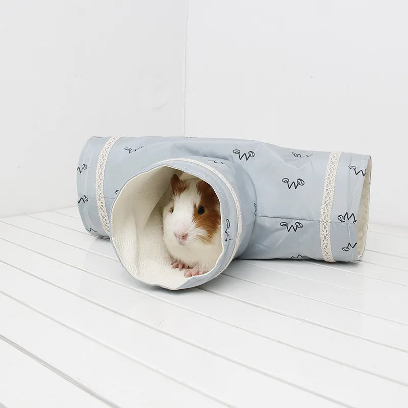 Mini Hamster Guinea Pig Tunnel Toy Pet Cages Hedgehog Tube Chinchilla House Cave Small Animals Pet Products Rat Mouse Funny Toy