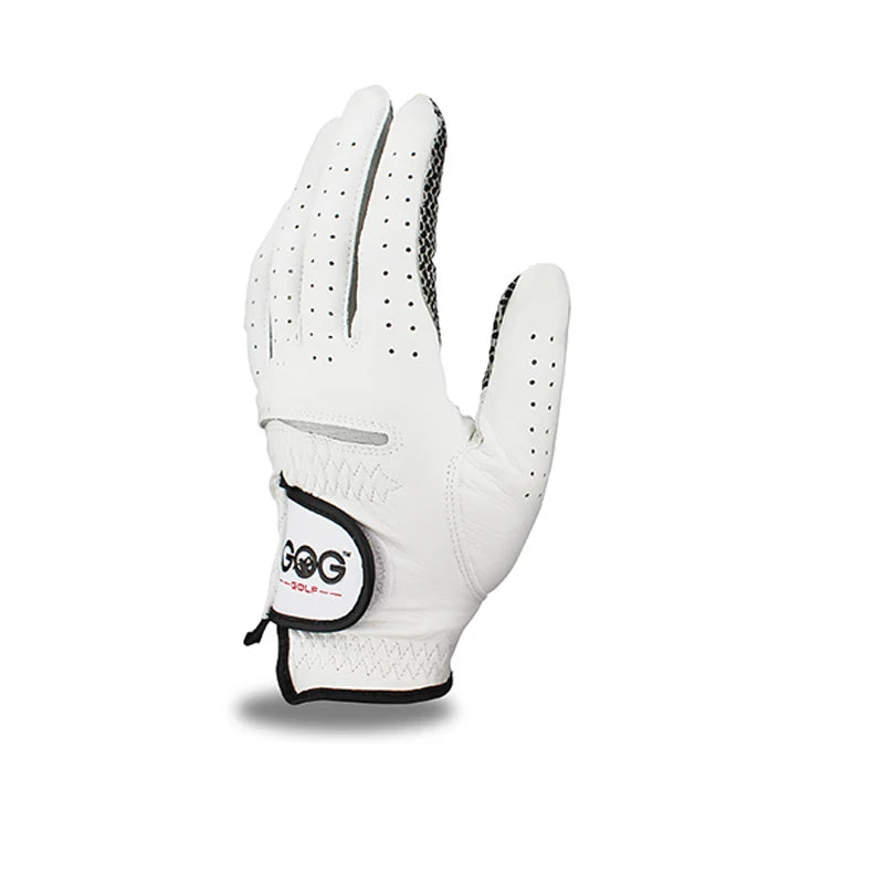 Pack 1 Pcs Golf Gloves Men Left/Right Hand Soft Breathable Pure Sheepskin Leather With Anti-Slip Granules Men Golf Glove