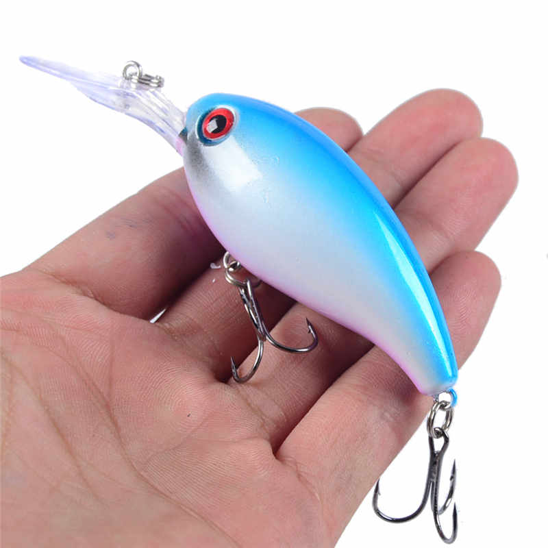 1pcs Crank Fishing Lure Artificial Hard Baits 10cm/15g Crankbait Jerkbait Wobbler Fishing Tackle Good Treble Hooks Tackle