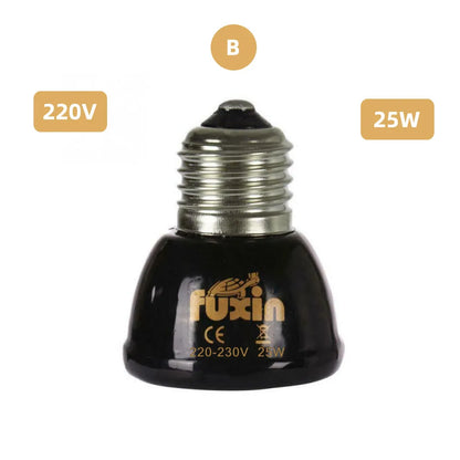 E27 Pet Heating Lamp Mini Infrared Ceramic Emitter Heat Bulb Pets Turtle Heating Light Box Warmer Light Bulbs 25/50/75/100w