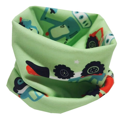 New Autumn Winter Girls Cotton Scarf Kids Scarf Bibs LIC Boys Girls Scarves Lovely Kids Collar Children Bufandas O Ring Scarf