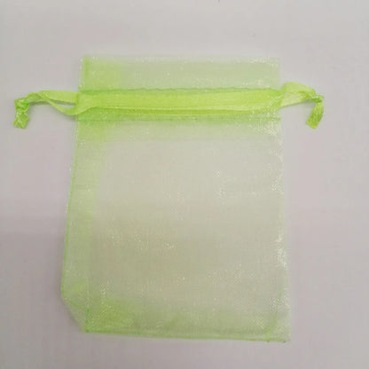 100pcs/Lot 5x7/7x9/10x15cm Organza Jewelry Bags Pouch Organza Drawstring Bag Jewelry Packaging for Jewelry Pouches Jewellery Bag