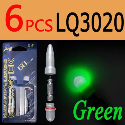 ICERIO 6PCS Electronic Light Sticks Night Fishing Float Rod Light Water Proof Fish Gathering Glow Lamp Lights Luminous Sticks