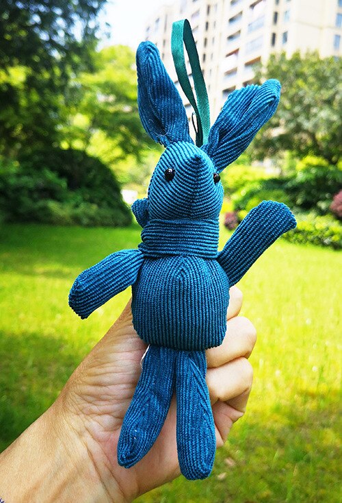 NEW Rabbit Plush , Animal Stuffed Dress Rabbit Key Chain TOY, Kid's Party Plush TOY , Bouquet Plush Dolls