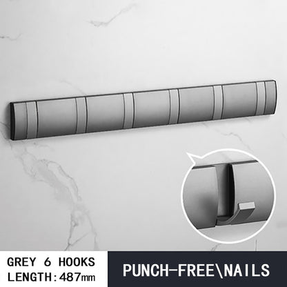 Black Golden Robe Hooks Folding Towel Hanger Nail Installation Wall Hooks C