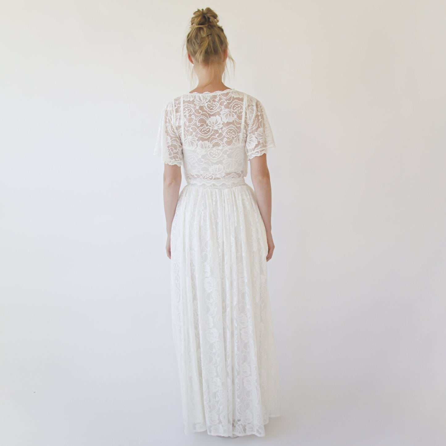 Bridal Lace Top, Plus Size Bridal Wear #2059