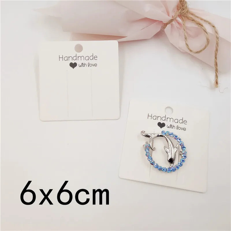 100pcs Multi-Style Hair Clip Cards Hair Accessories Jewelry Display Card Fashion Hair Clip Packaging Vintage Classic Card