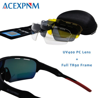 Brand New 2019 Polarized Cycling Glasses Outdoor Sports Cycling Goggles Mountain Bike Cycling Eyewear Sunglasses 4 Lens