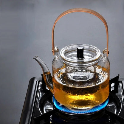 Kettle Electric Pottery Stove Heating Filter Glass Steaming Teapot Tea Cooker Fl