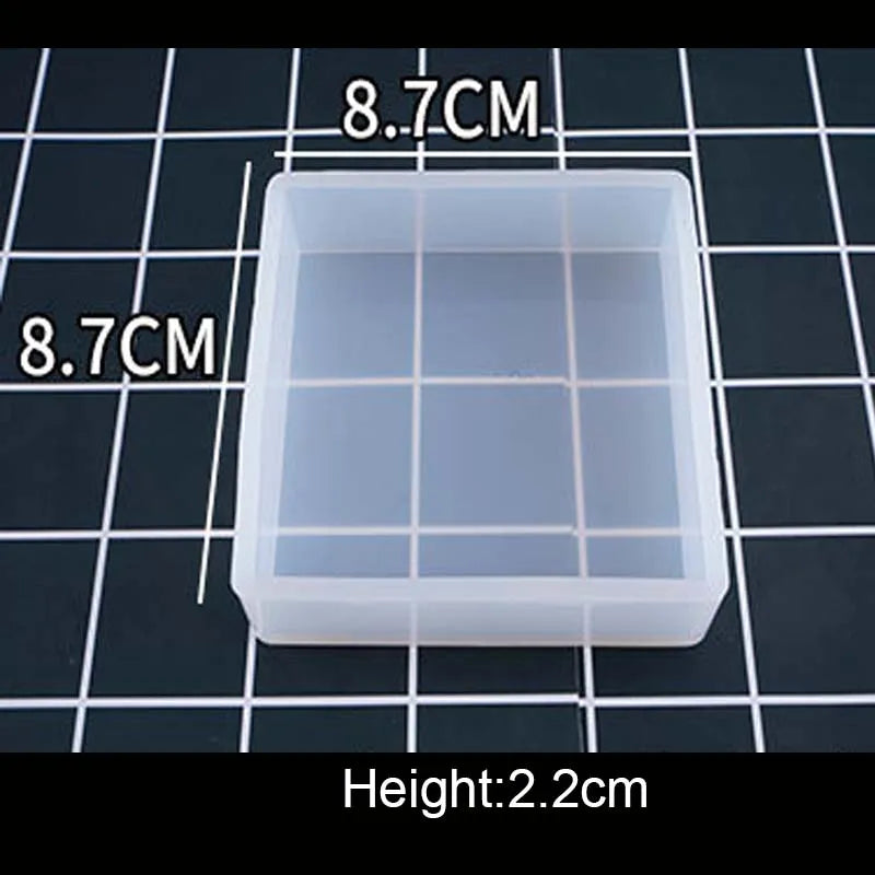 1PC Cube Cuboid Pendant DIY Necklace Jewelry Mold Pendants Crystal Scale Jewelry Resin Molds for Jewelry Making Tool